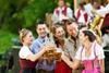 Group drinking in Barvaria