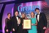 The team from Travelsphere winning Best Group Tour Operator - Long Haul