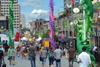 Montreal's Festival City area during the Just for Laughs comedy festival