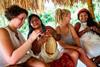 Colombia Lost City Wiwa Women and Travellers