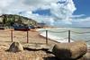 Shingle beach in the Hasting Stade fishing area