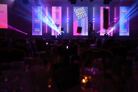 Group Leisure & Travel Awards 2018 Stage Set