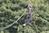 Zip Now London, girl on zip wire CREDIT Andrew Fosker  PinPep