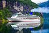 Cruising along the Norwegian Fjords. 