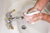 Washing hands stock