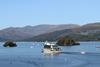 Windermere Lake Cruises' MV Swift on a lake trail