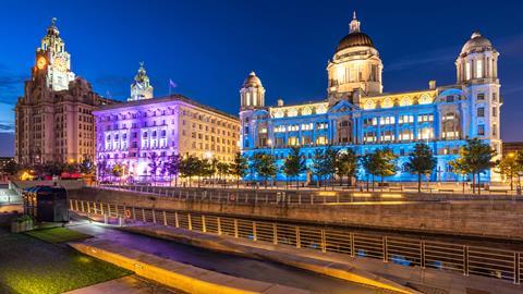 Liverpool skyline including Liver Building