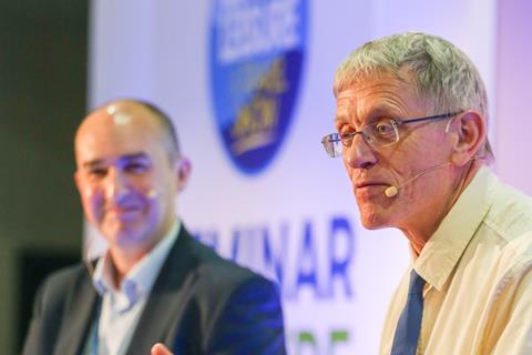 Simon Calder talking at the Group Leisure & Travel Show 2022