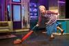 Cast members of Mrs. Doubtfire the musical see on stage in London