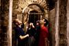 A guide from London Transport Museum shows a group around Baker Street tube station as part of a Hidden London tour
