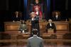 The cast of Witness for the Prosecution performed in London's County Hall