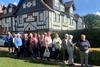Members of GTO Richard Preston's group waiting to board a pleasure boat on the Norfolk Broads