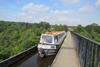 Little Star narrowboat on the Pontcysyllte Aqueduct in North Wales
