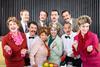 Characters from the Faulty Towers Dining Experience in London