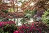 The stunning Azalea Bowl at Exbury Gardens in Hampshire
