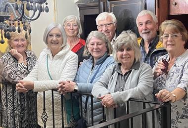 Members of GTO Derek Hoskins' group at the White Star Line Offices in Liverpool.