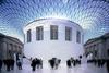 A view of the iconic Great Court at the British Museum in London.