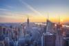 Empire State building and Manahtten at sunset ISS_16495_00227