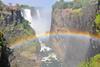 A rainbow at Victoria Falls in South Africa