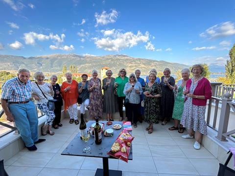 GTO Gwen Wright and her group on their Agean to Ionian Seas holiday