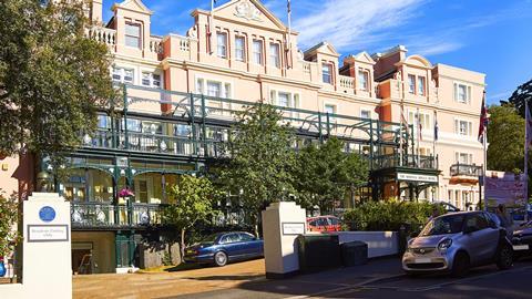 The exterior of Alfa Travel's Norfolk Royale hotel in Bournemouth