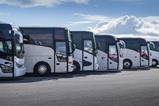 A row of coaches