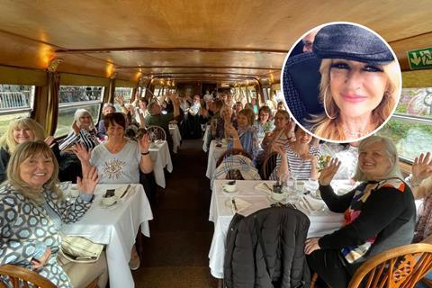GTO of the Year 2024 finalist Nicola Haynes with her group enjoying a cruise