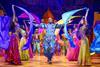Yeukayi Ushe as Genie in the UK tour of Aladdin