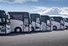 A row of coaches