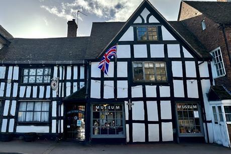 The exterior of the Tudor House Museum in Upton upon Severn
