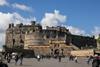 Exterior of Edinburgh Castle in Scotland