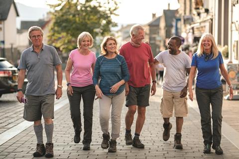 Group of walkers