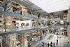 View across the Collections Hall at V&A East Storehouse